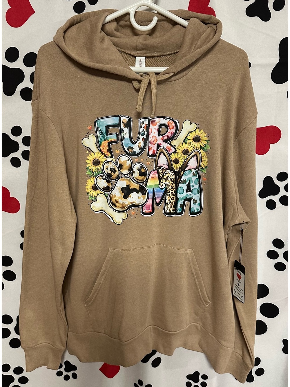 Fur Ma Graphic Pullover Hoodie - NWT/NIP